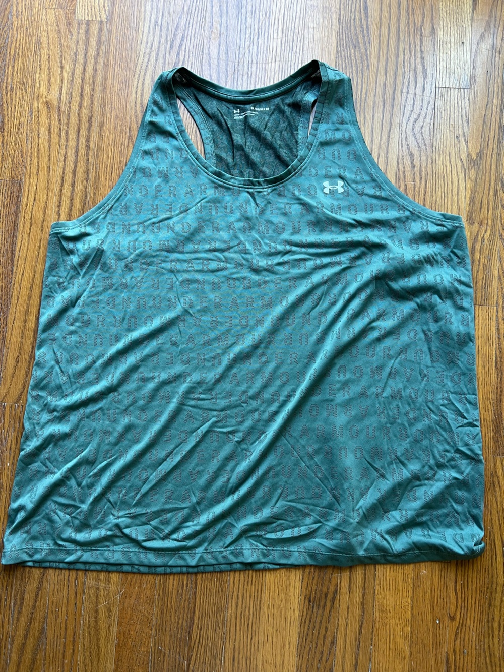 Under Armour Women’s Teal Performance Print Tank Top Size 3 XL